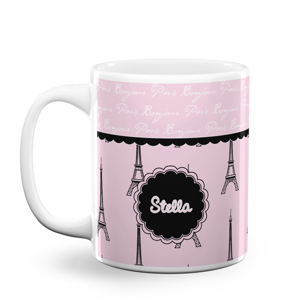 Custom Paris & Eiffel Tower Coffee Mug (Personalized)
