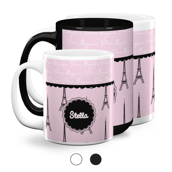 Paris & Eiffel Tower Coffee Mugs Main