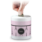 Paris & Eiffel Tower Coin Bank (Personalized)
