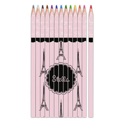 Paris & Eiffel Tower Colored Pencils (Personalized)