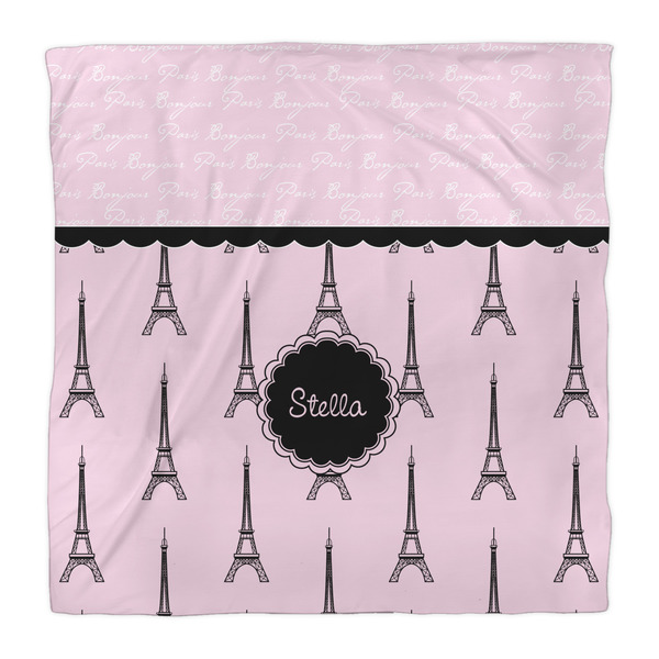 Paris & Eiffel Tower Comforter - Queen - Front