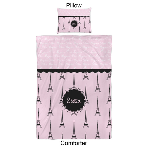 Paris & Eiffel Tower Comforter Set - Twin XL - Approval