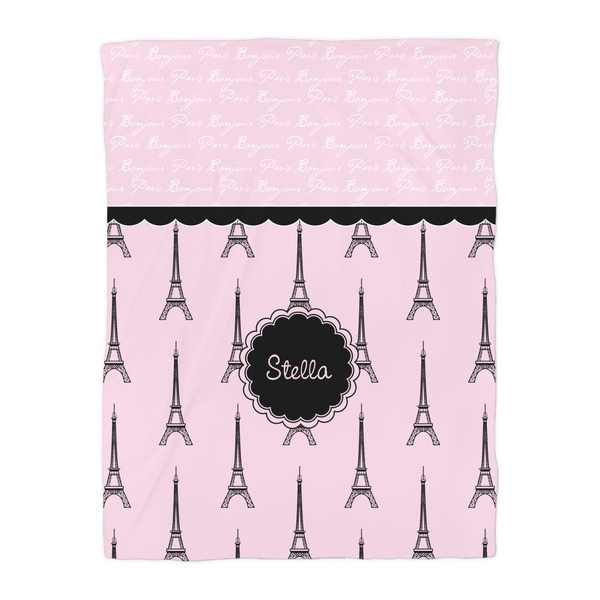 Paris & Eiffel Tower Comforter - Twin - Front