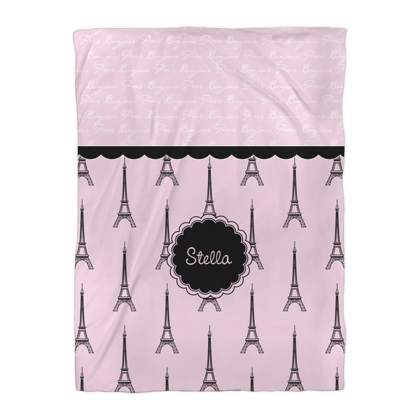 Paris & Eiffel Tower Comforter - Twin XL - Front