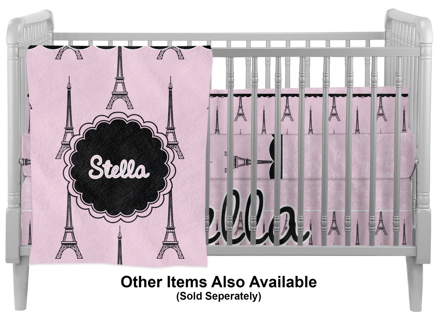 eiffel tower baby bedding