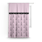 Paris & Eiffel Tower Curtain Panel - Custom Size