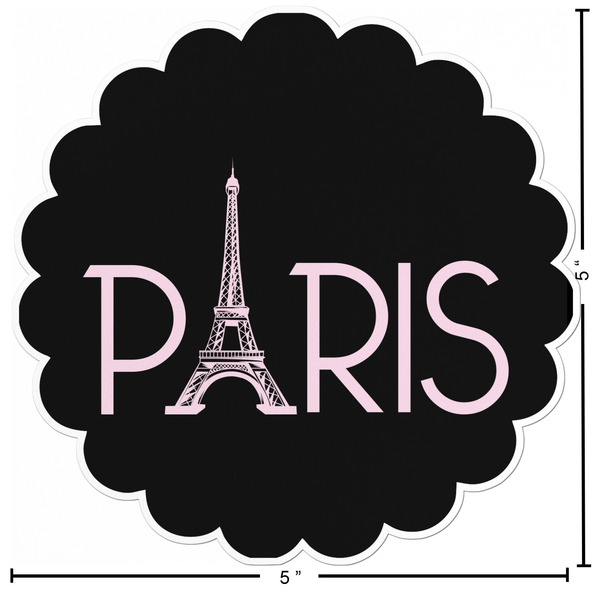 Paris & Eiffel Tower Custom Shape Iron On Patches - L - APPROVAL