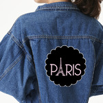 Paris & Eiffel Tower Large Custom Shape Patch - 2XL