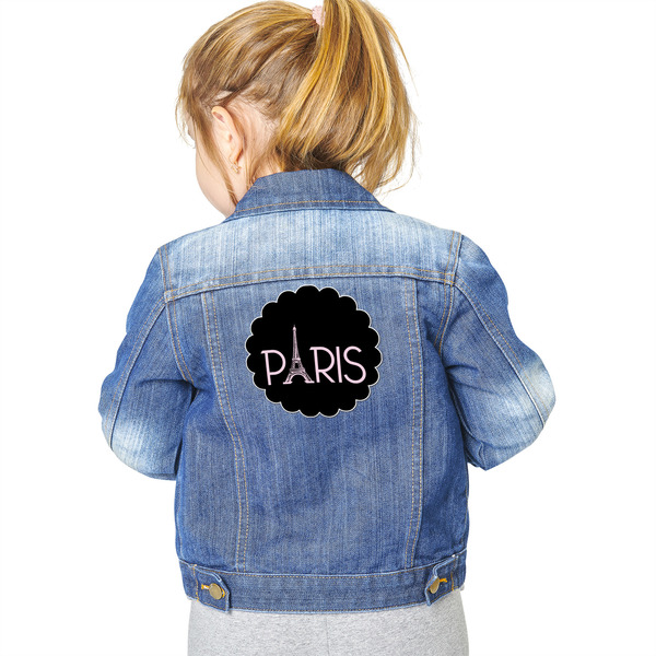 Paris & Eiffel Tower Custom Shape Iron On Patches - XXL - Single - Approval