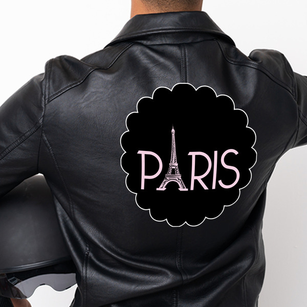 Paris & Eiffel Tower Custom Shape Iron On Patches - XXXL - APPROVAL