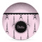 Paris & Eiffel Tower Microwave Safe Plastic Plate - Composite Polymer (Personalized)