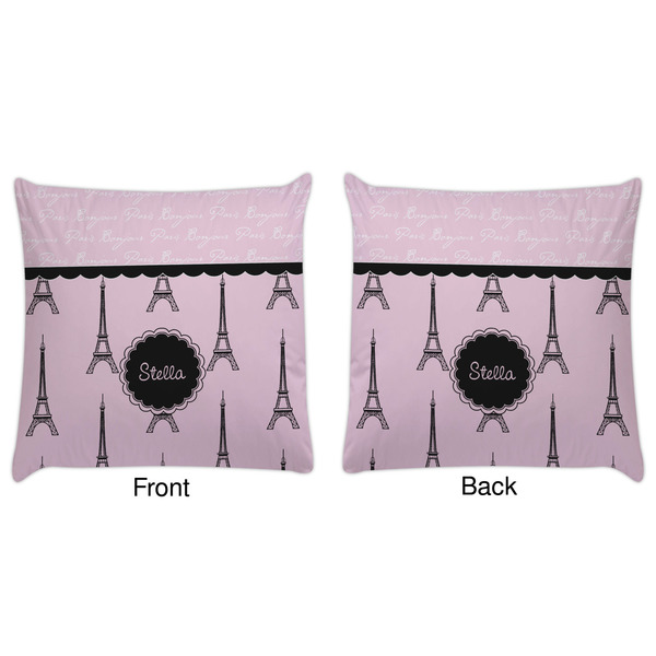 Paris & Eiffel Tower Decorative Pillow Case - Approval