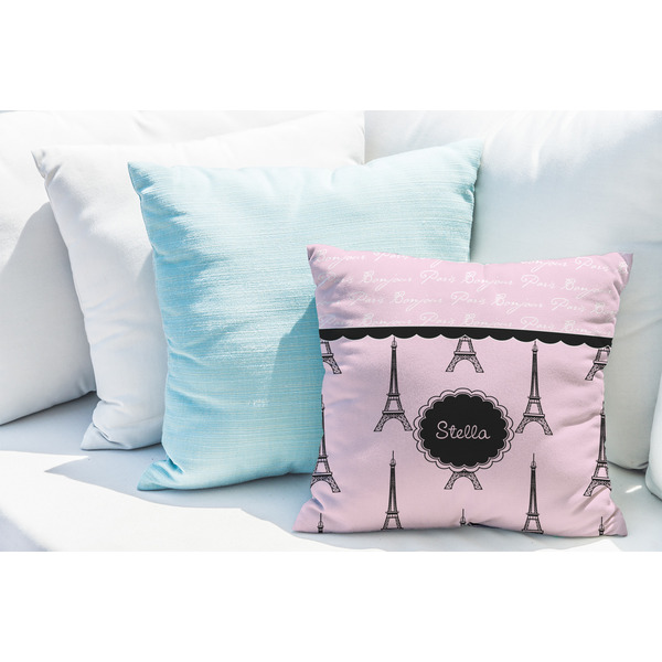 Paris & Eiffel Tower Decorative Pillow Case - LIFESTYLE 2
