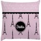 Paris & Eiffel Tower Decorative Pillow Case (Personalized)