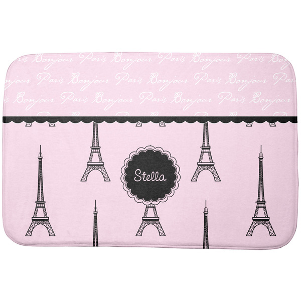 Custom Paris & Eiffel Tower Dish Drying Mat (Personalized)