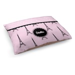 Paris & Eiffel Tower Dog Bed - Medium w/ Name or Text