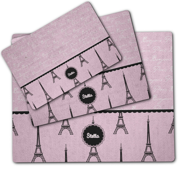 Paris & Eiffel Tower Dog Food Mat - MAIN (sm, med, lrg)