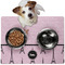 Paris & Eiffel Tower Dog Food Mat - Medium LIFESTYLE