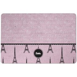 Paris & Eiffel Tower Dog Food Mat w/ Name or Text
