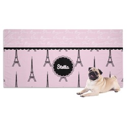 Paris & Eiffel Tower Dog Towel (Personalized)