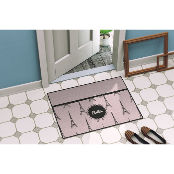 Paris & Eiffel Tower Door Mat Lifestyle