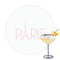 Paris & Eiffel Tower Drink Topper - Large - Single with Drink