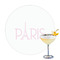 Paris & Eiffel Tower Printed Drink Topper - 3.25"