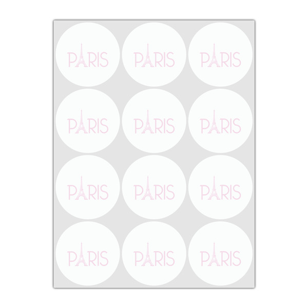 Paris & Eiffel Tower Drink Topper - Small - Set of 12