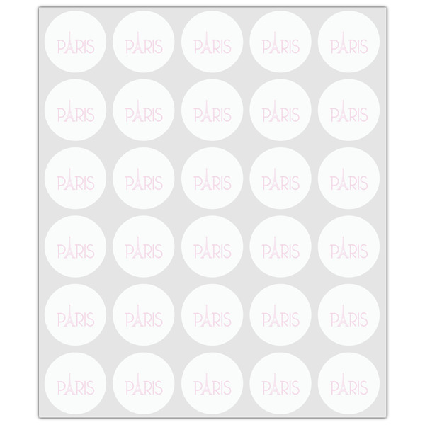 Paris & Eiffel Tower Drink Topper - XSmall - Set of 30