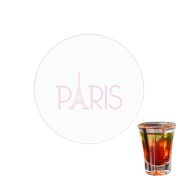 Paris & Eiffel Tower Printed Drink Topper - 1.5"