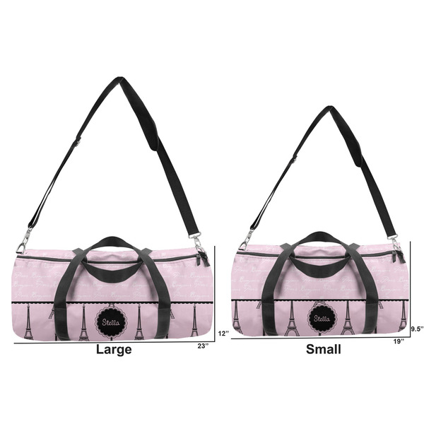 Paris & Eiffel Tower Duffle Bag Small and Large