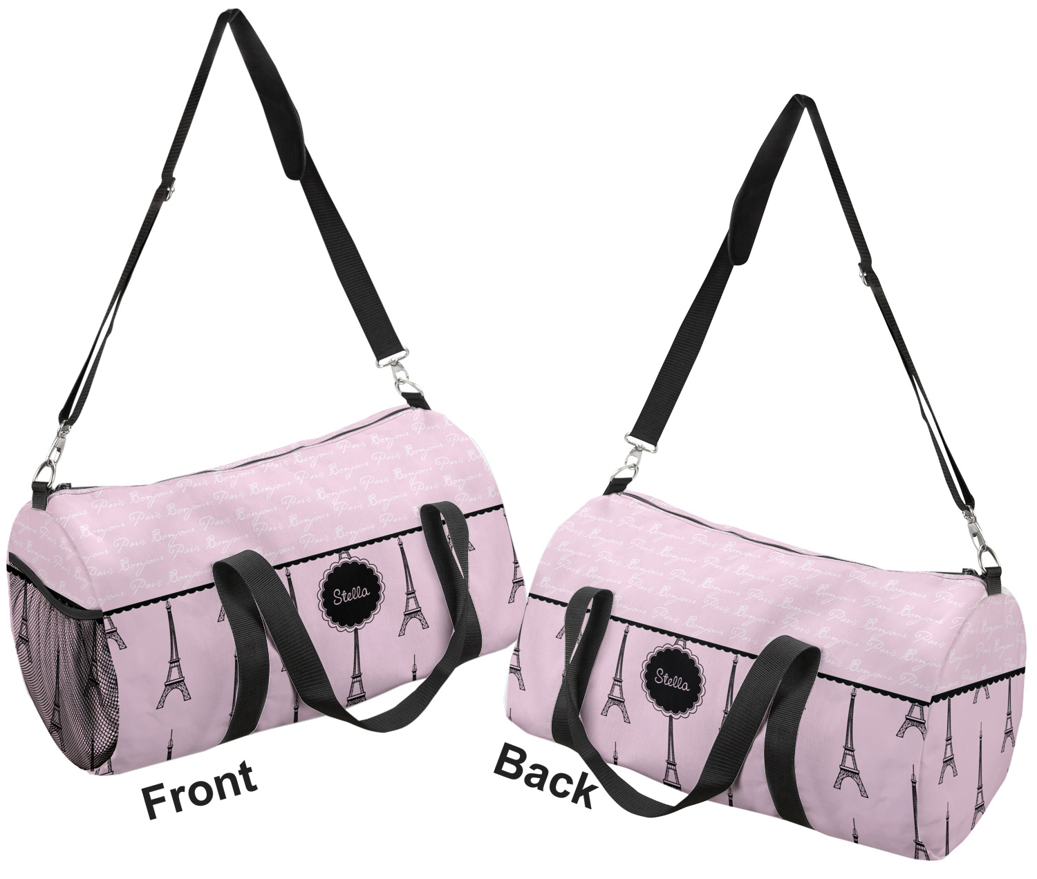 Paris & Eiffel Tower Duffel Bag (Personalized) YouCustomizeIt