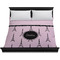Paris & Eiffel Tower Duvet Cover - King - On Bed - No Prop
