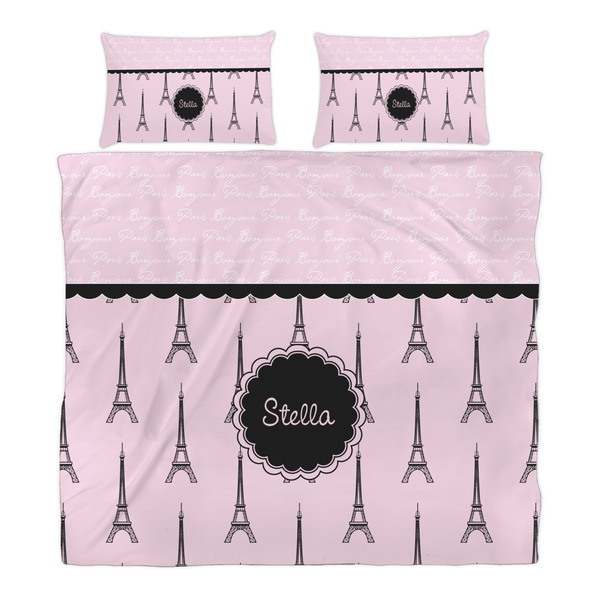 Paris & Eiffel Tower Duvet Cover Set - King - Alt Approval