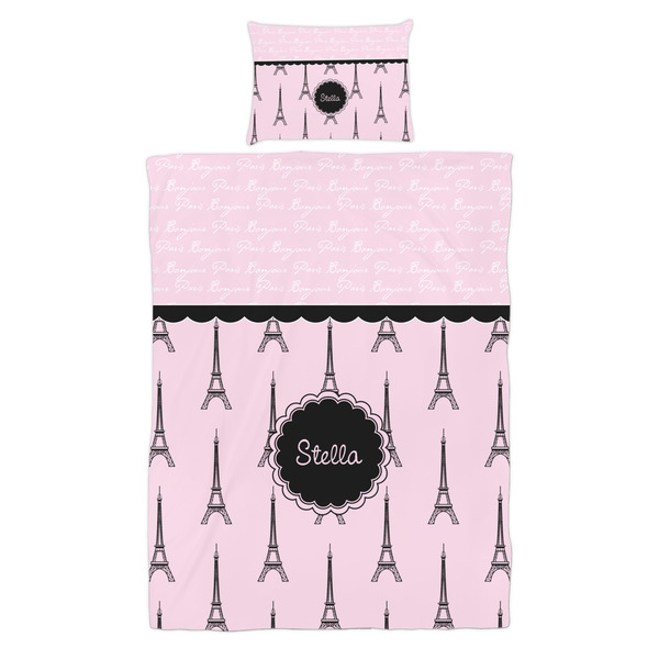 Paris & Eiffel Tower Duvet Cover Set - Twin - Alt Approval