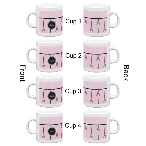 Paris & Eiffel Tower Espresso Cup Set of 4 - Apvl