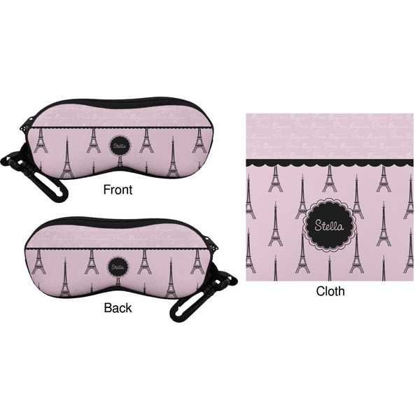 Paris & Eiffel Tower Eyeglass Case & Cloth (Approval)