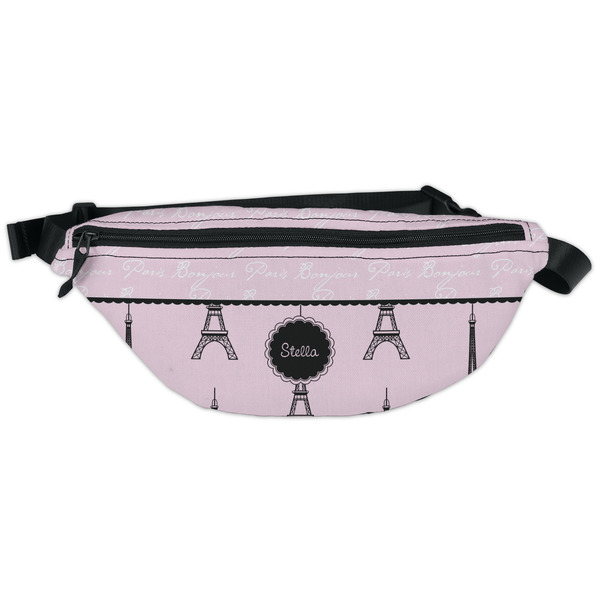 Custom Paris & Eiffel Tower Fanny Pack - Classic Style (Personalized)