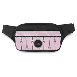 Paris & Eiffel Tower Fanny Pack - Modern Style (Personalized)