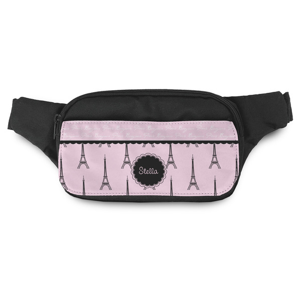 Custom Paris & Eiffel Tower Fanny Pack - Modern Style (Personalized)
