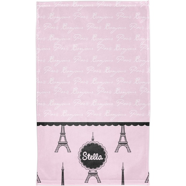 Paris & Eiffel Tower Finger Tip Towel - Full View