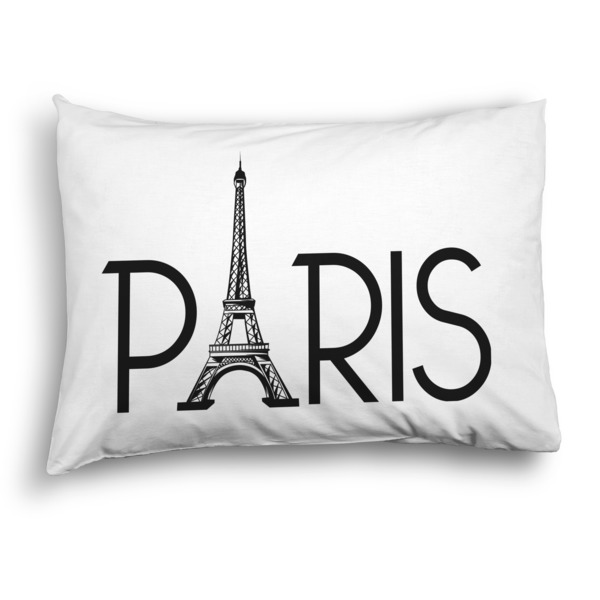 Custom Paris & Eiffel Tower Pillow Case - Standard - Graphic
