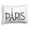 Paris & Eiffel Tower Full Pillow Case - FRONT (partial print)