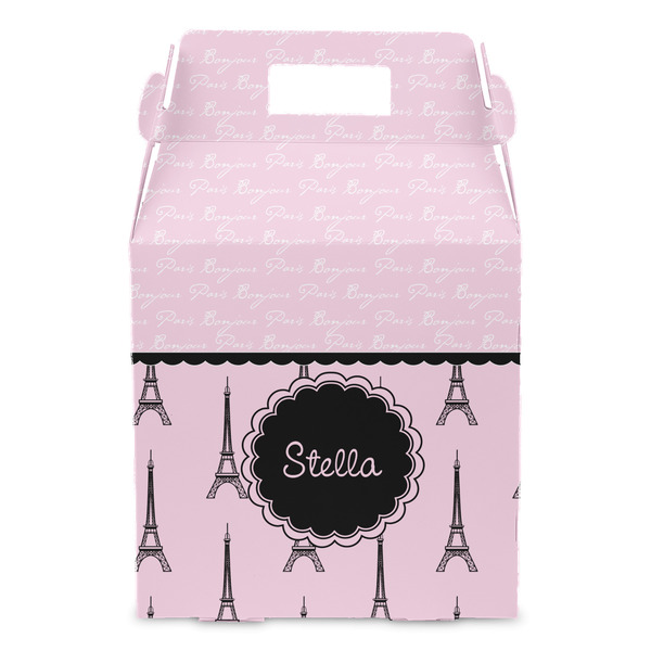 Paris & Eiffel Tower Gable Favor Box - Front