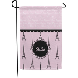Paris & Eiffel Tower Garden Flag (Personalized)