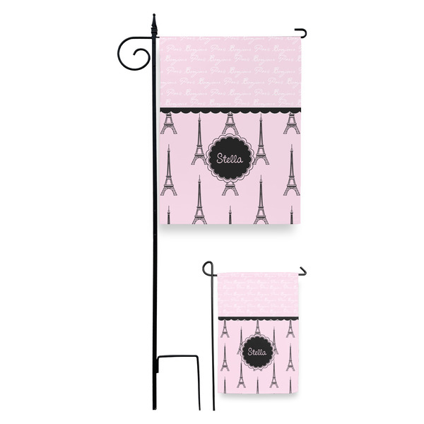 Paris & Eiffel Tower Garden Flag - PARENT/MAIN