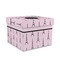 Paris & Eiffel Tower Gift Boxes with Lid - Canvas Wrapped - Medium - Front/Main