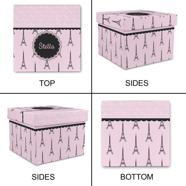 Paris & Eiffel Tower Gift Boxes with Lid - Canvas Wrapped - XX-Large - Approval