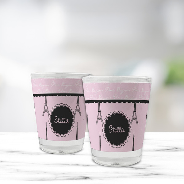 Paris & Eiffel Tower Glass Shot Glass - Standard - LIFESTYLE