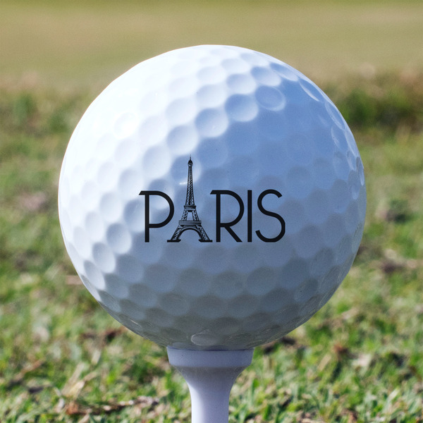 Paris & Eiffel Tower Golf Ball - Branded - Tee